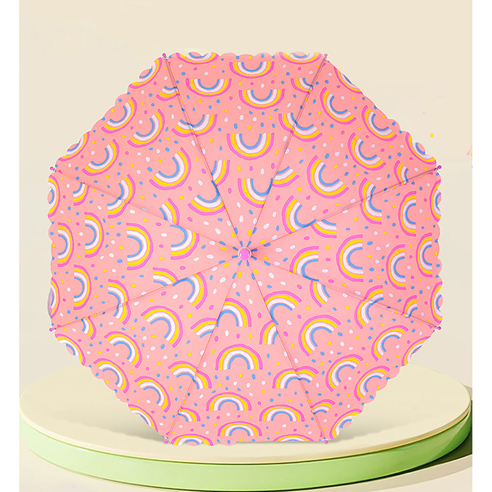 Little Surprise Box Bright Rainbow Pink Umbrella for Kids