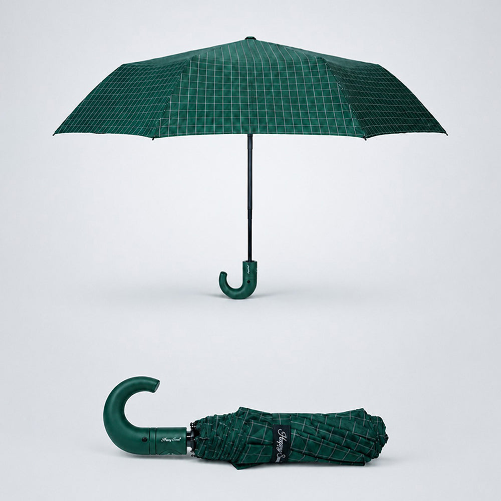 3 Fold Checkered  Auto Open & Close Umbrella for Teens & Adults