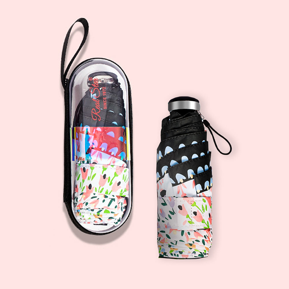 Little Surprise Box, 5 Fold Capsule Pocket edition Little Buds theme Umbrella for Adults