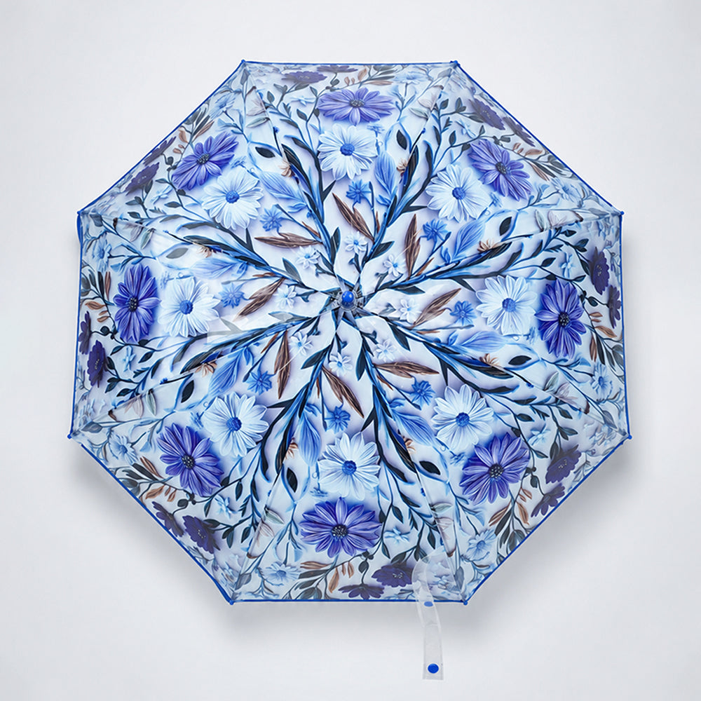 Floral Tile Print Umbrella for Teens & Adults