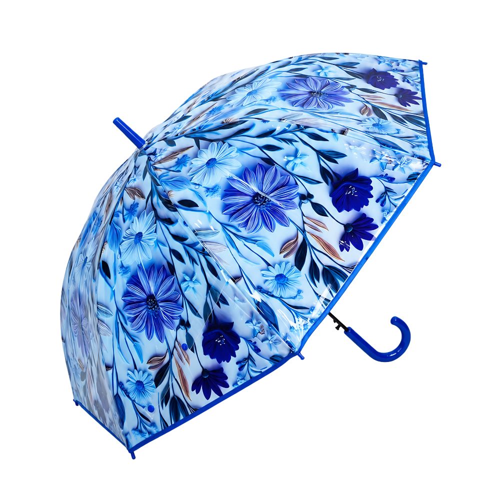 Floral Tile Print Umbrella for Teens & Adults