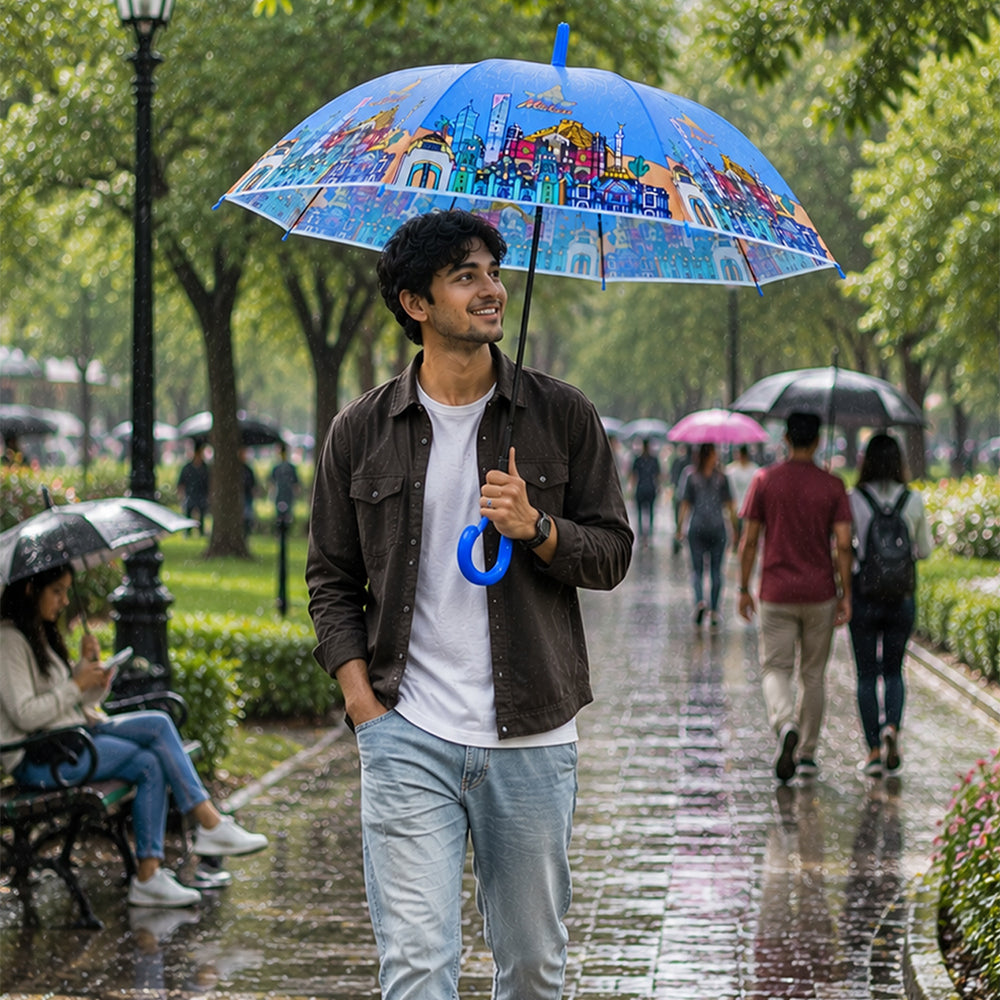 Mexico Landmark Print Umbrella for Teens & Adults