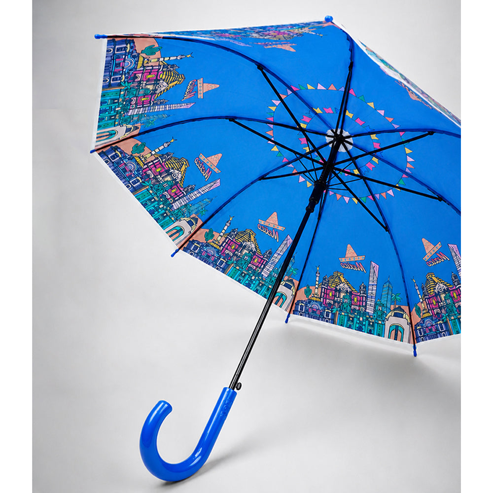 Mexico Landmark Print Umbrella for Teens & Adults