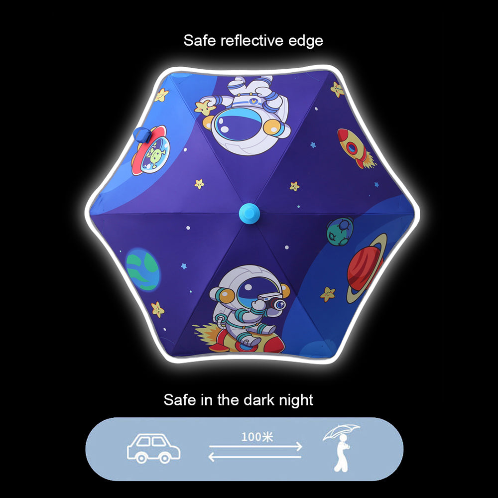 Little Surprise Box Astro Space Theme,Canopy Shape Umbrella For Kids,5-12yrs