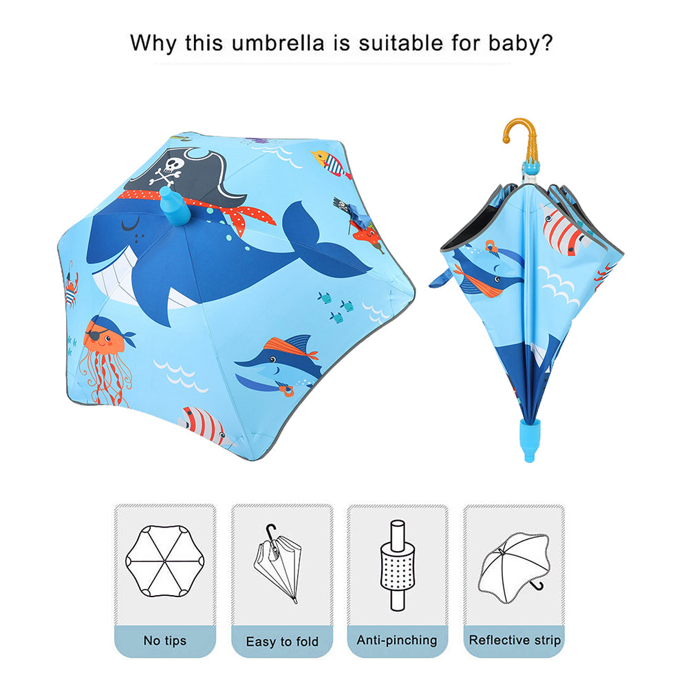 Little Surprise Box Lil Sailor Theme,Canopy Shape Umbrella For Kids,5-12yrs