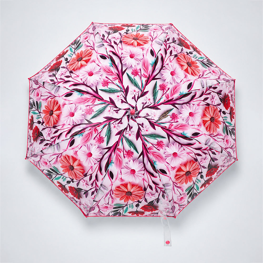 Floral Tile Print Umbrella for Teens & Adults