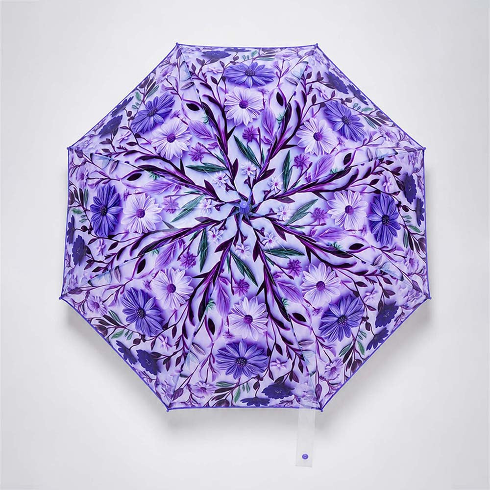 Floral Tile Print Umbrella for Teens & Adults