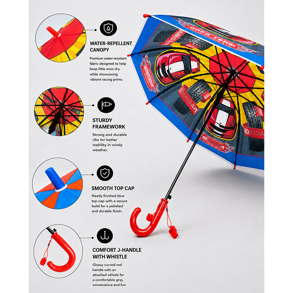 Sporty Adventure Umbrella for Kids - 5 to 10 years