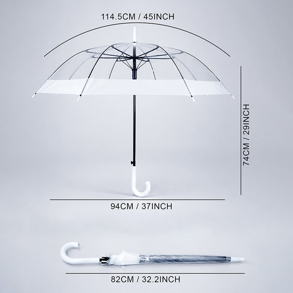 Big Border Transparent Umbrella