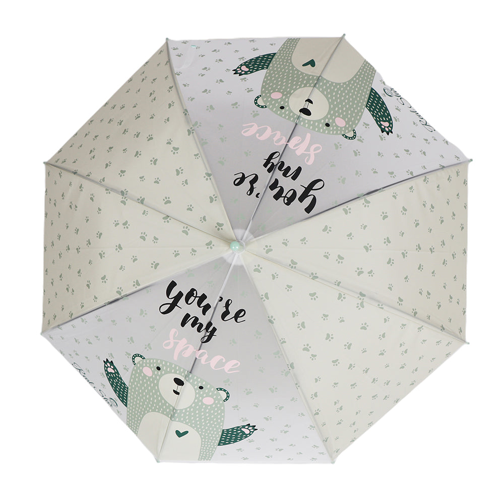 Little Surprise Box Light Green, Translucent Kelly-Jo All Over Teddy Paws Rain And All-Season Umbrella For Kids & Adults.