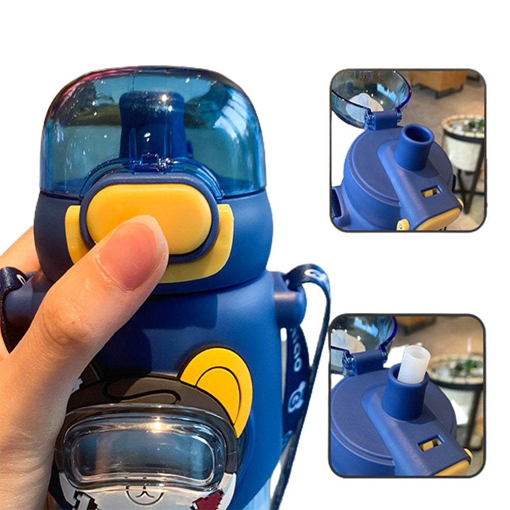 Little Surprise Box Stainless Steel Astro Bear Water Bottle – Dark Blue