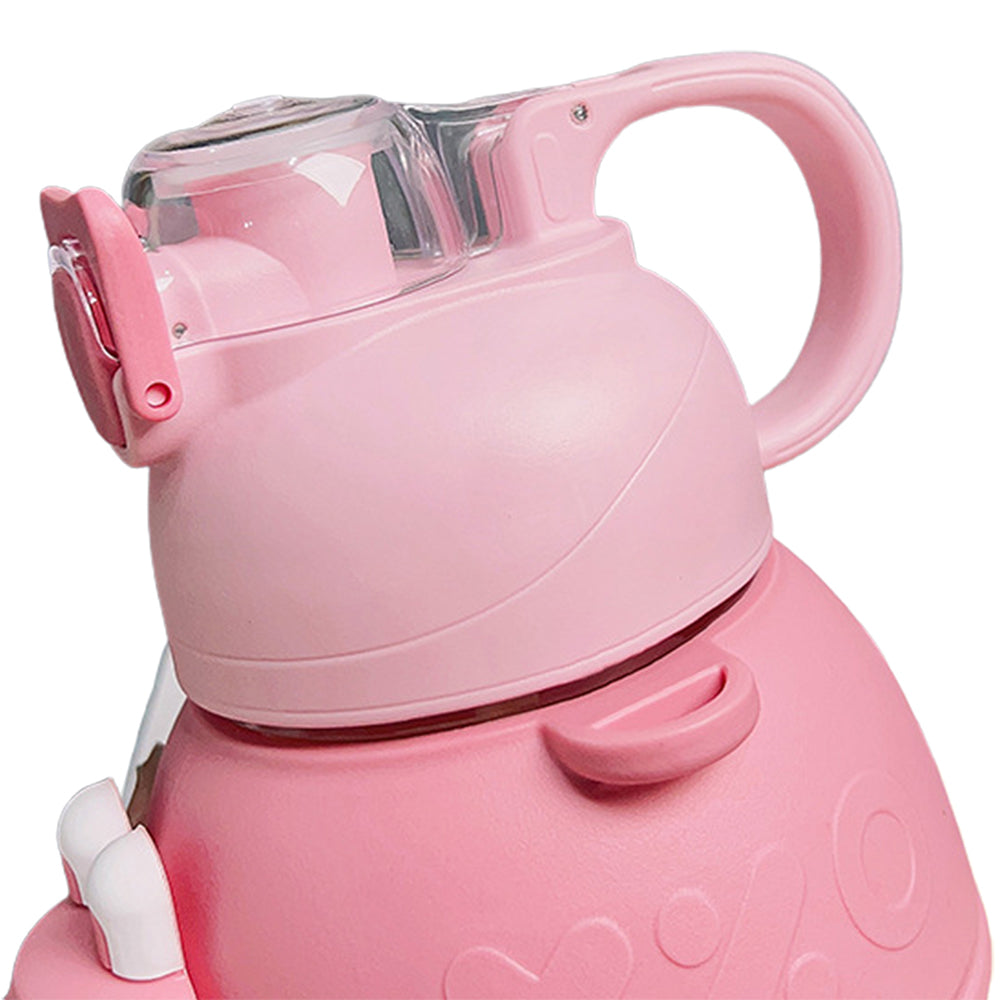 Little Surprise Box Xoxo From Kelly Jo Water Bottle With Handle, 1100 Ml For Kids & Adults,Pink