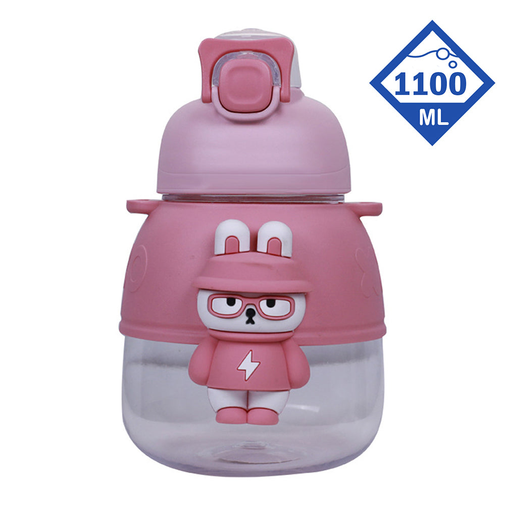 Little Surprise Box Xoxo From Kelly Jo Water Bottle With Handle, 1100 Ml For Kids & Adults,Pink