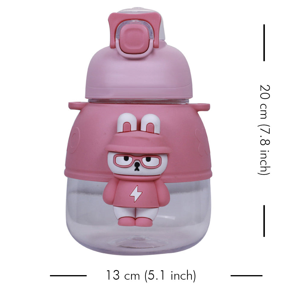 Little Surprise Box Xoxo From Kelly Jo Water Bottle With Handle, 1100 Ml For Kids & Adults,Pink