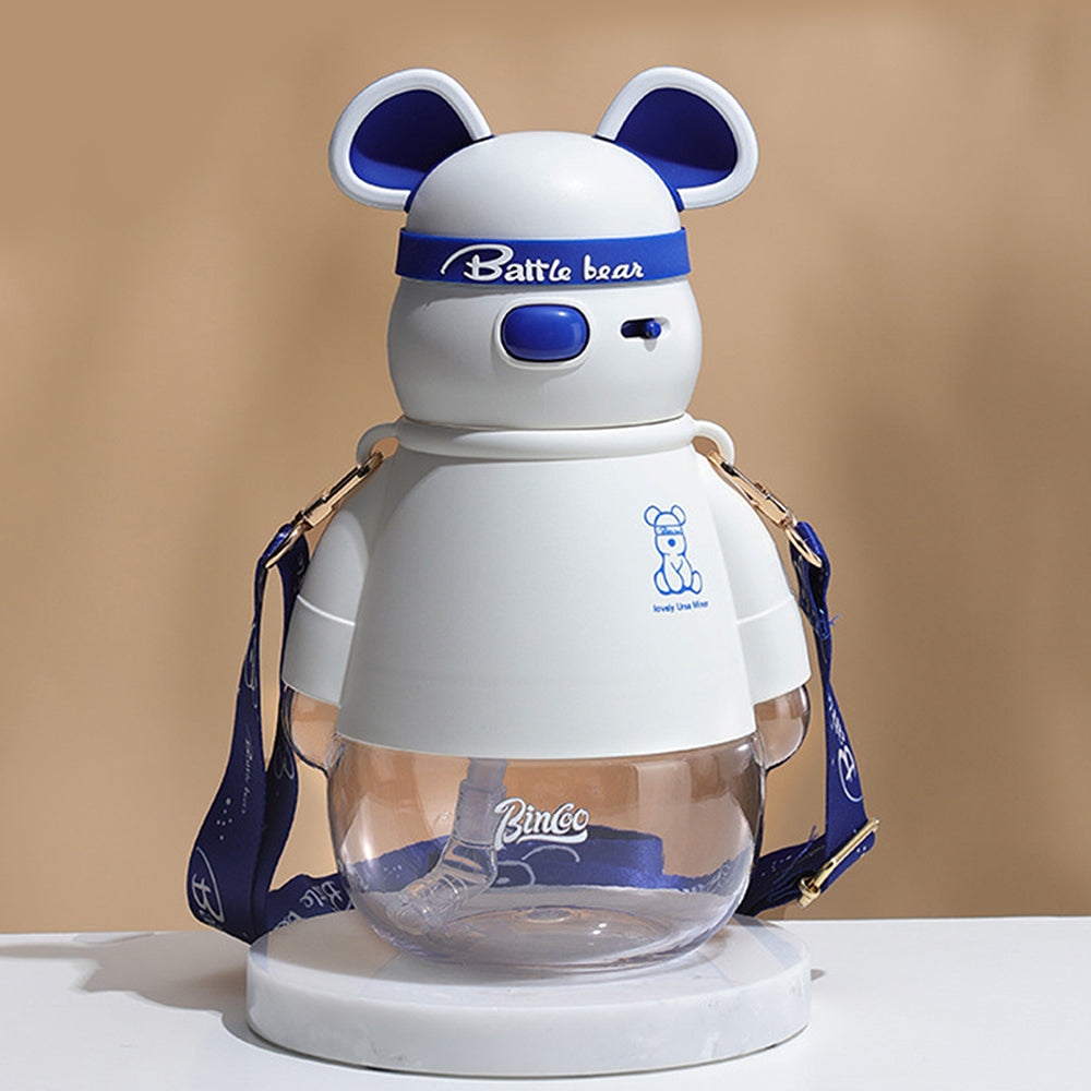 Little Surprise Box White, Kelly Jo Bear Water Bottle For Kids And Adults, 1100 Ml, Blue