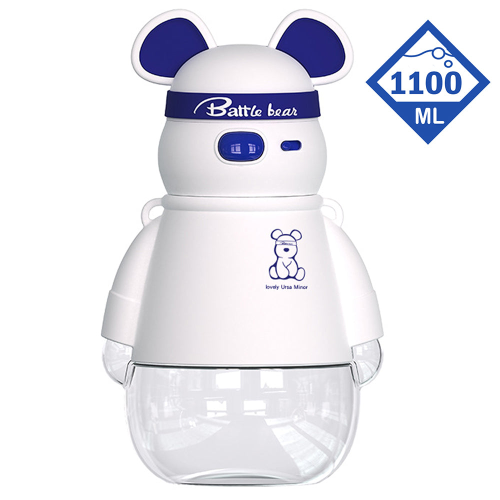 Little Surprise Box White, Kelly Jo Bear Water Bottle For Kids And Adults, 1100 Ml, Blue