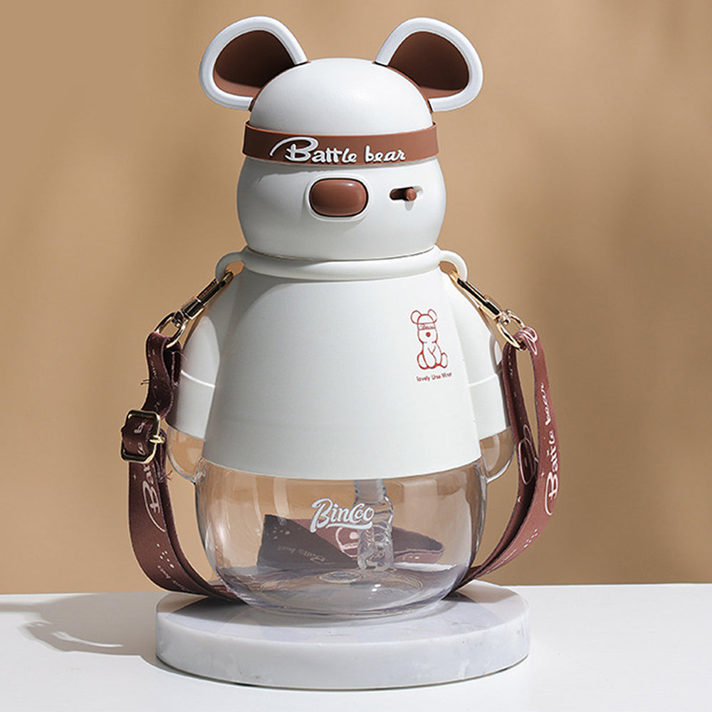 Little Surprise Box White, Kelly Jo Bear Water Bottle For Kids And Adults,1100 Ml, Brown
