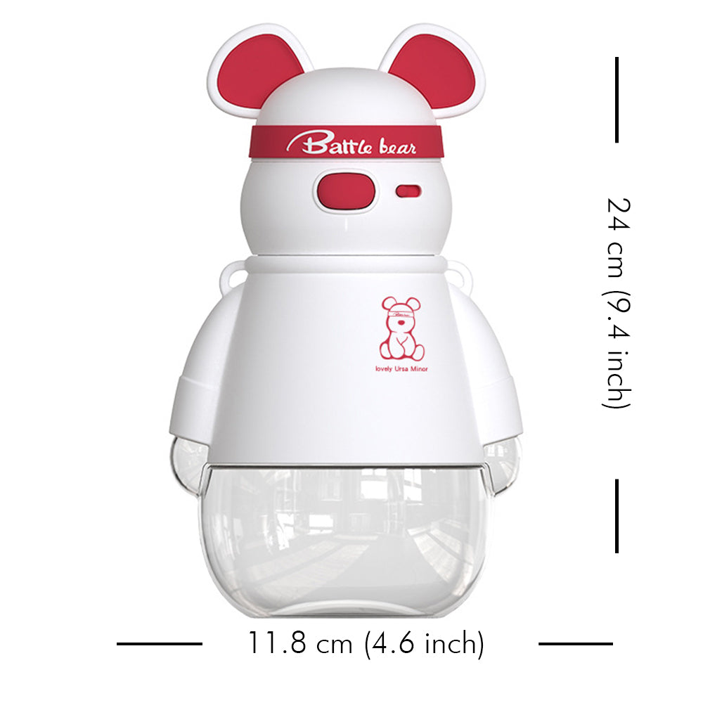 Little Surprise Box White, Kelly Jo Bear Water Bottle For Kids And Adults, 1100 Ml, Red