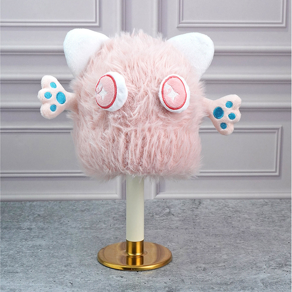 Little Surprise Box Pink Furry Monster 3D Style Winter Cap/Beanie For Kids