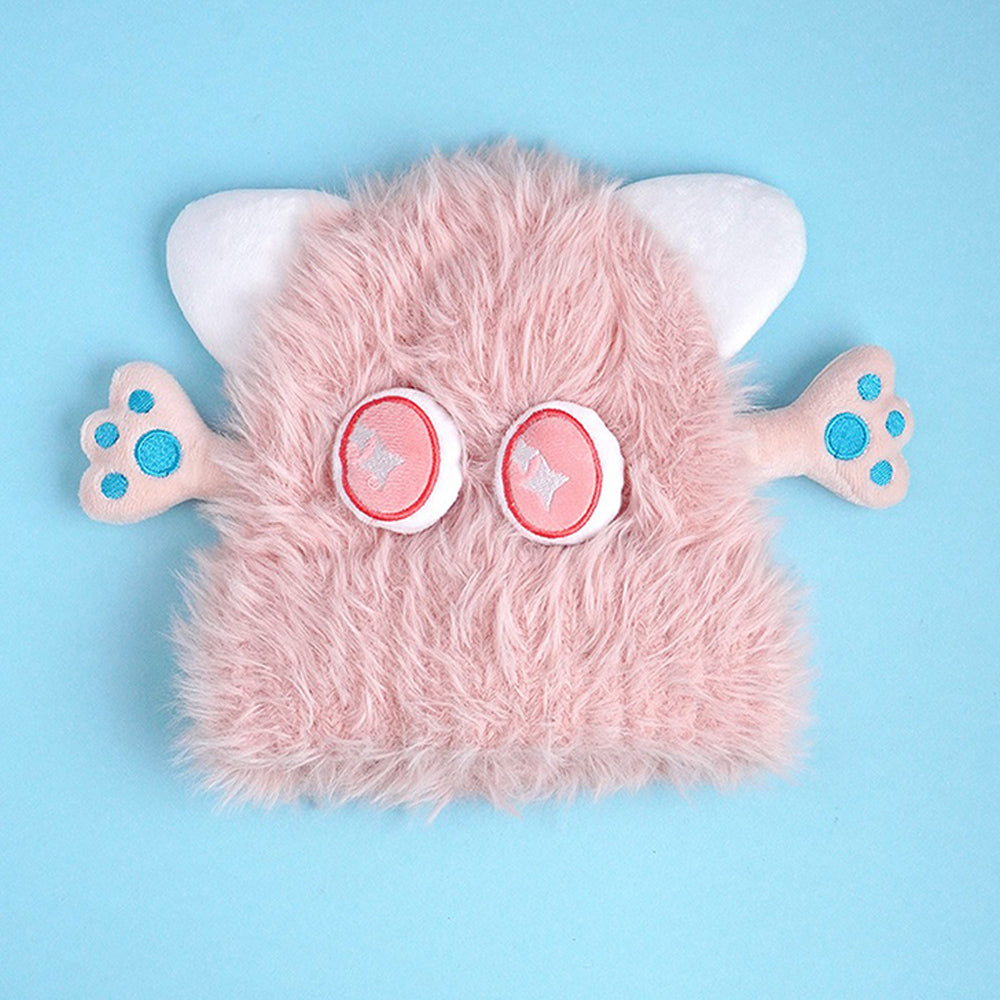 Little Surprise Box Pink Furry Monster 3D Style Winter Cap/Beanie For Kids