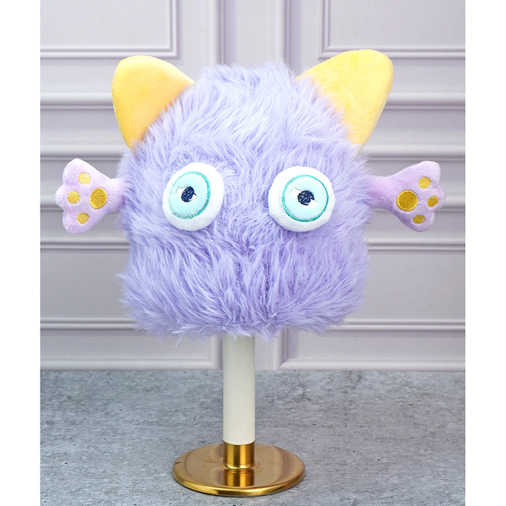 Little Surprise Box Purple Furry Monster 3D Style Winter Cap/Beanie For Kids