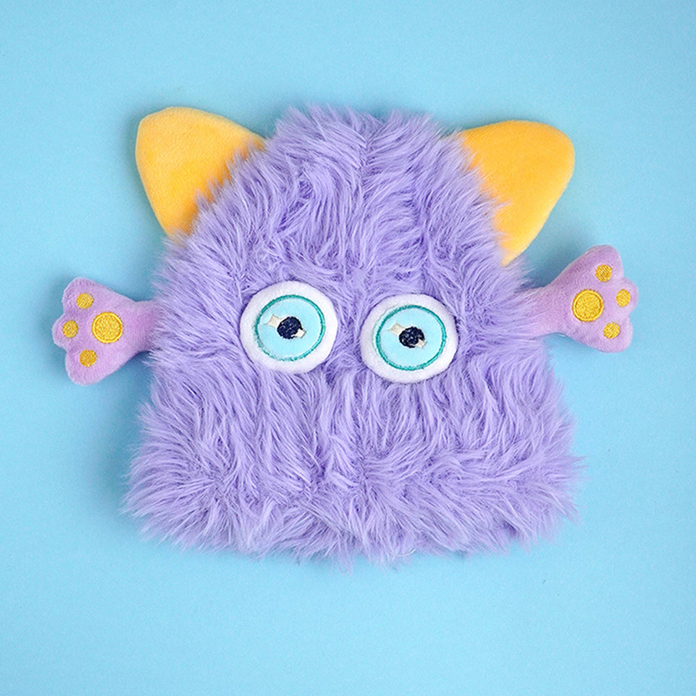 Little Surprise Box Purple Furry Monster 3D Style Winter Cap/Beanie For Kids