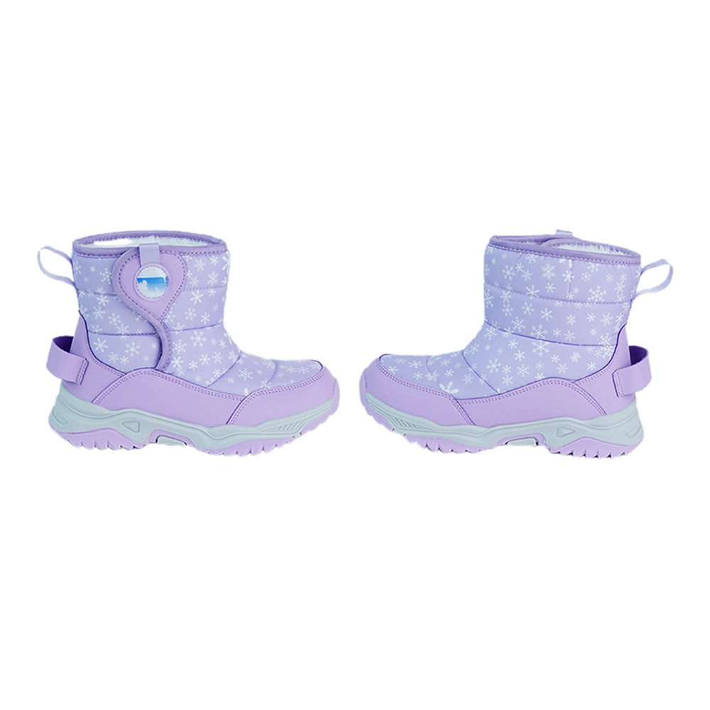 Little Surprise Box, Purple Snowflake Waterproof Winter Snow Boots for Women for Minus Degree Temperature