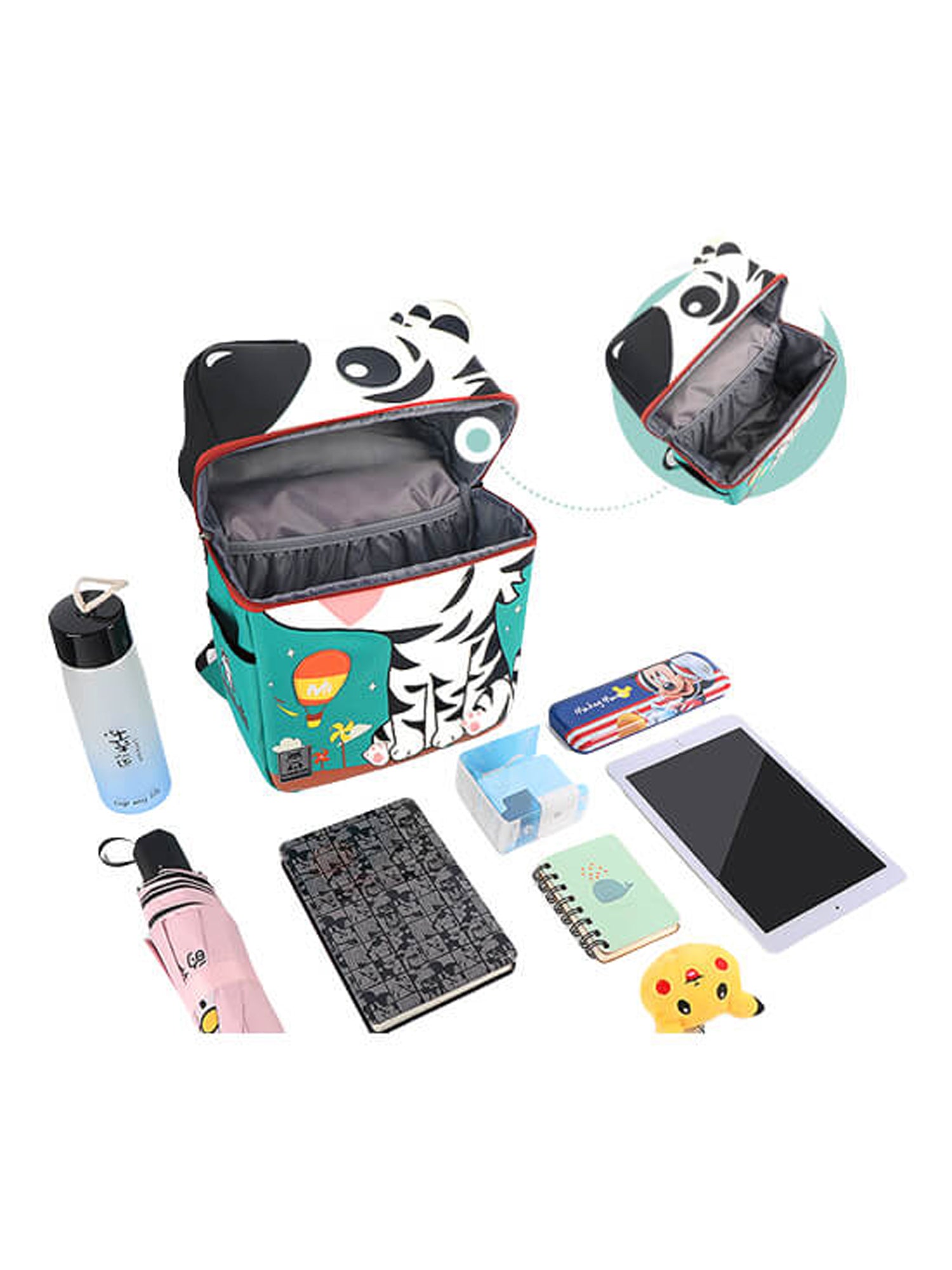 Little Surprise Box Zoe The Zebra Kids Teal Backpack