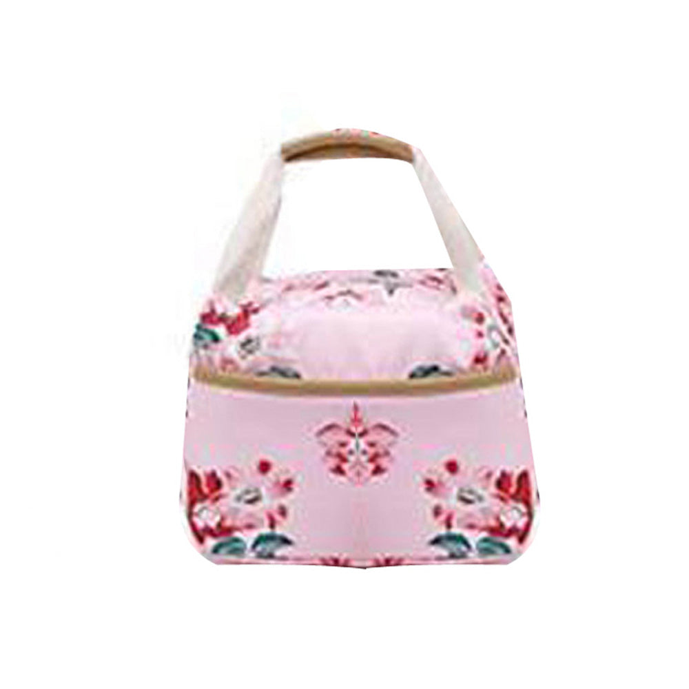 Floral Bunch, 3 Pcs Matching Backpack With Lunch Bag & Stationery Pouch, Pink