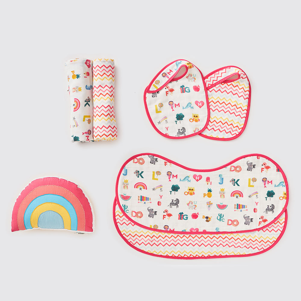 "New Beginnings" Organic Muslin Gift Box