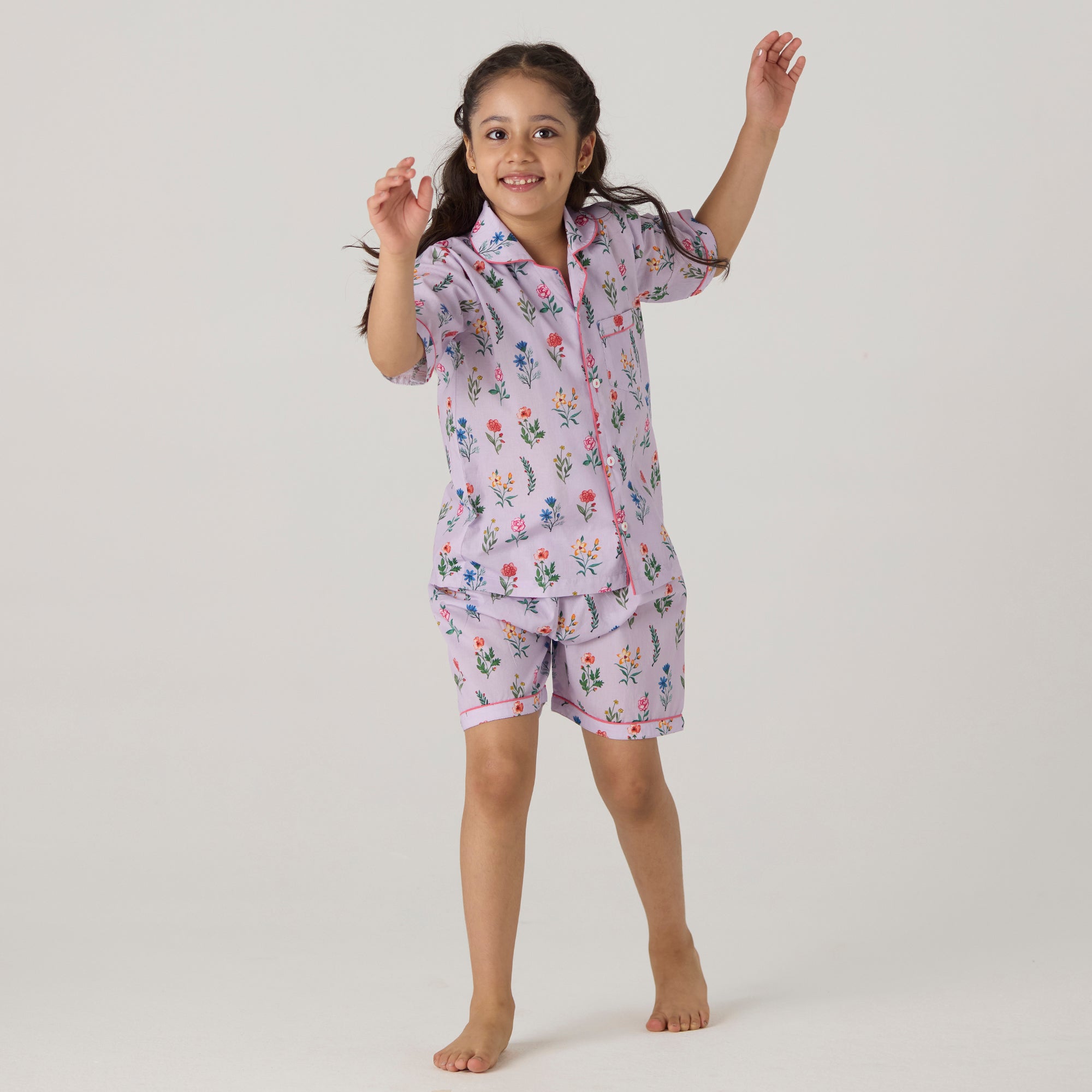 Florals Shorts Set For Kids