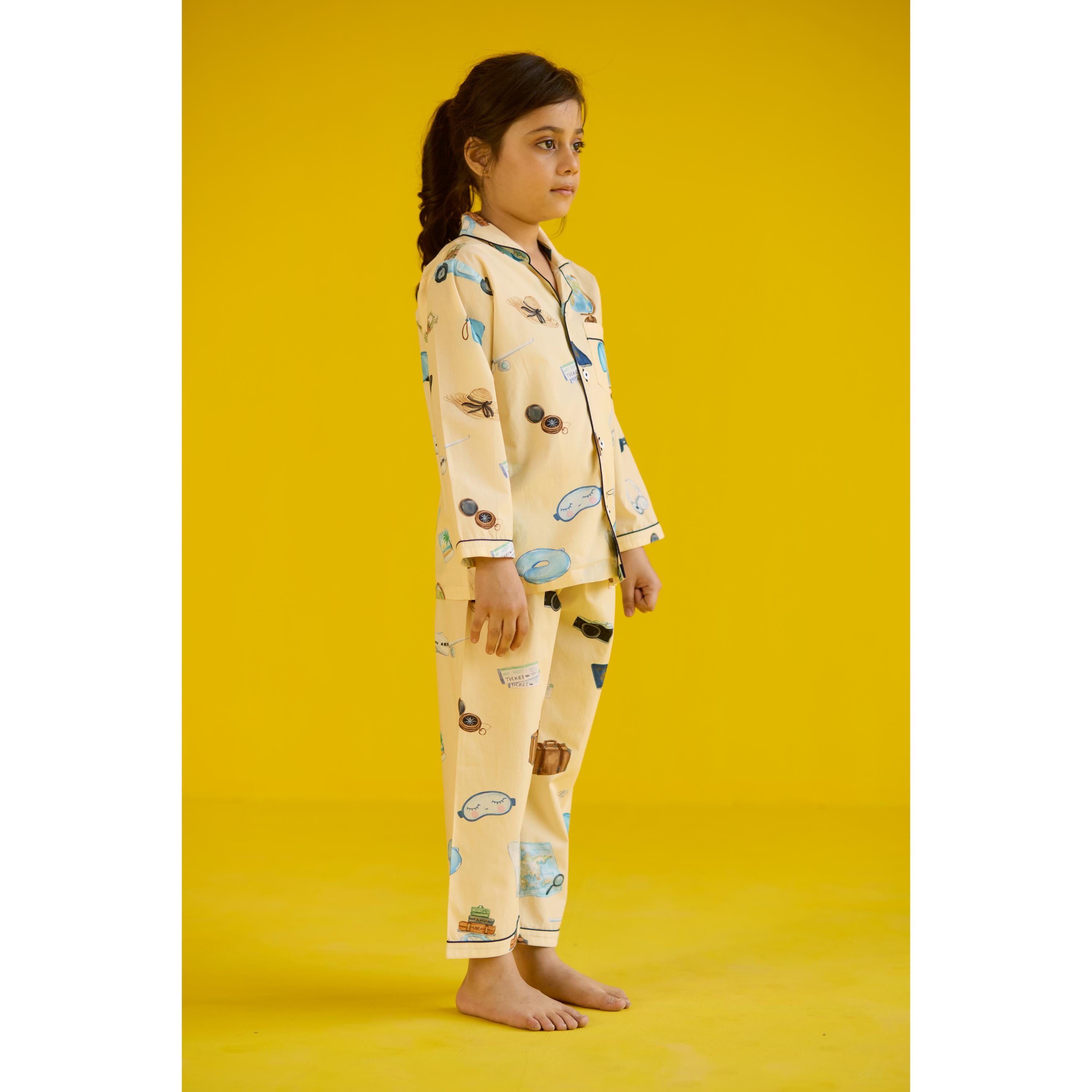 Travel Pajama Set For Kids