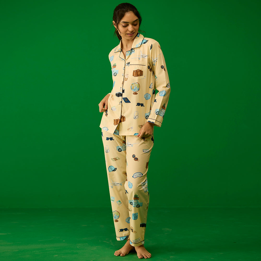 Women Travel Pajama Set