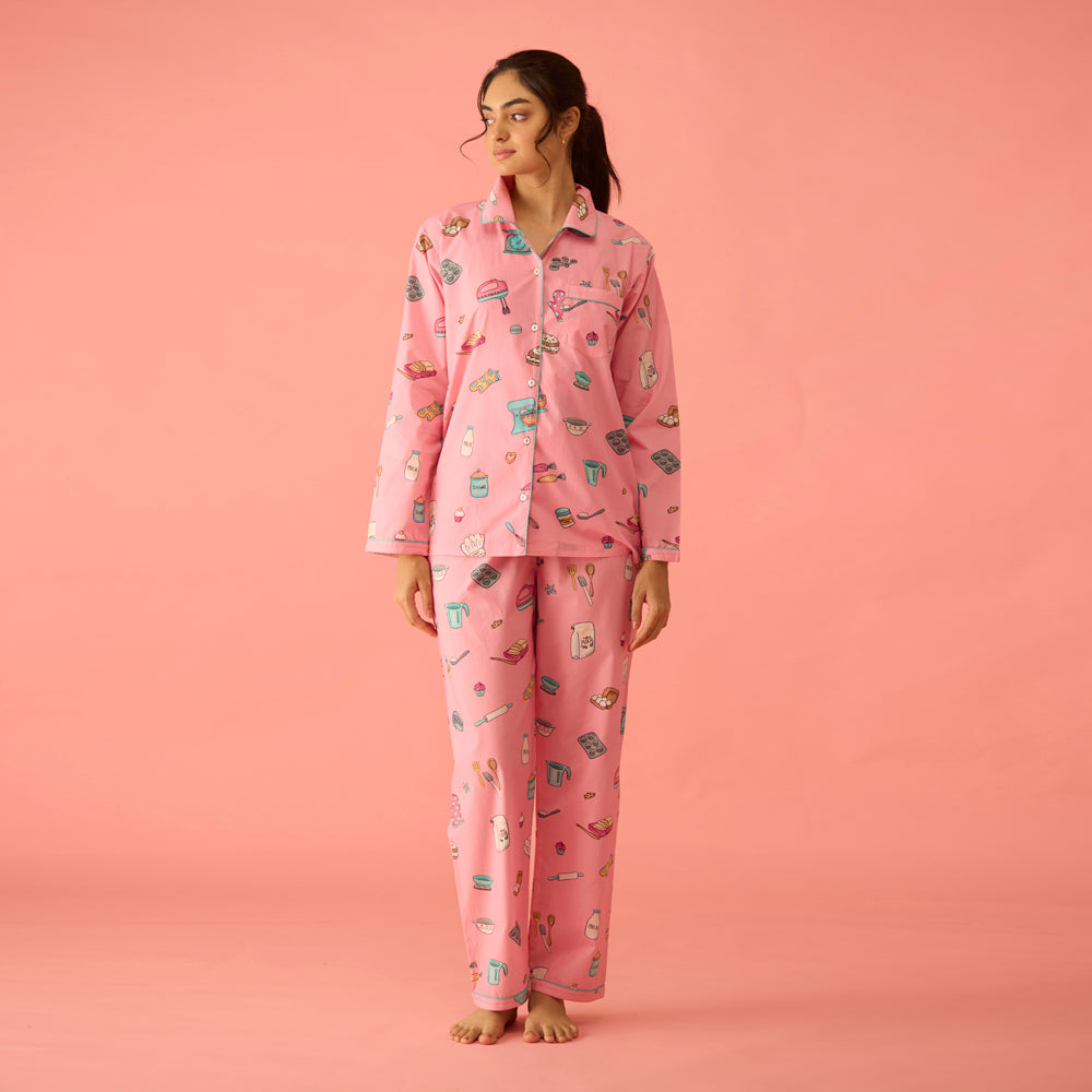 Women Baking Pajama Set