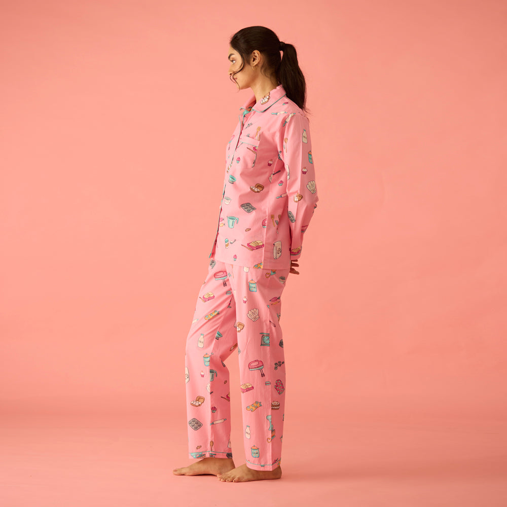 Women Baking Pajama Set