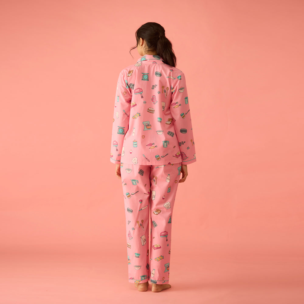 Women Baking Pajama Set