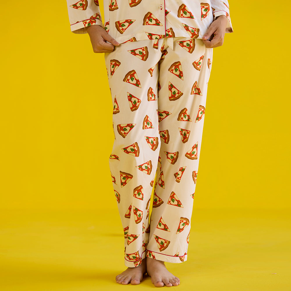 Women Pizza Party Pajama Set