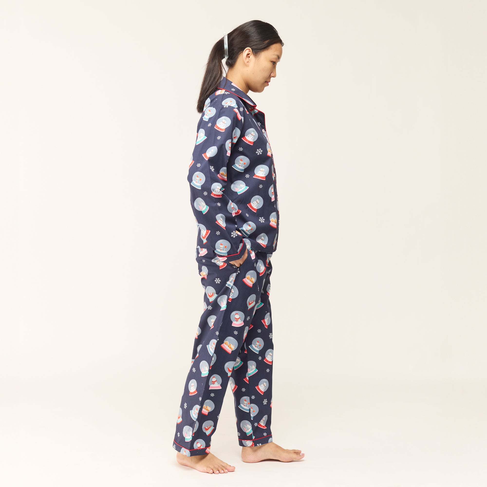 Women Snowglobes Pajama Set