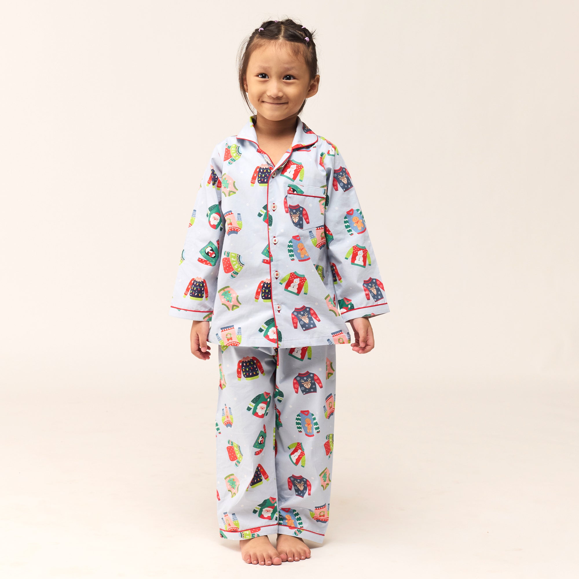 Ugly Sweaters Pajama Set For Kids