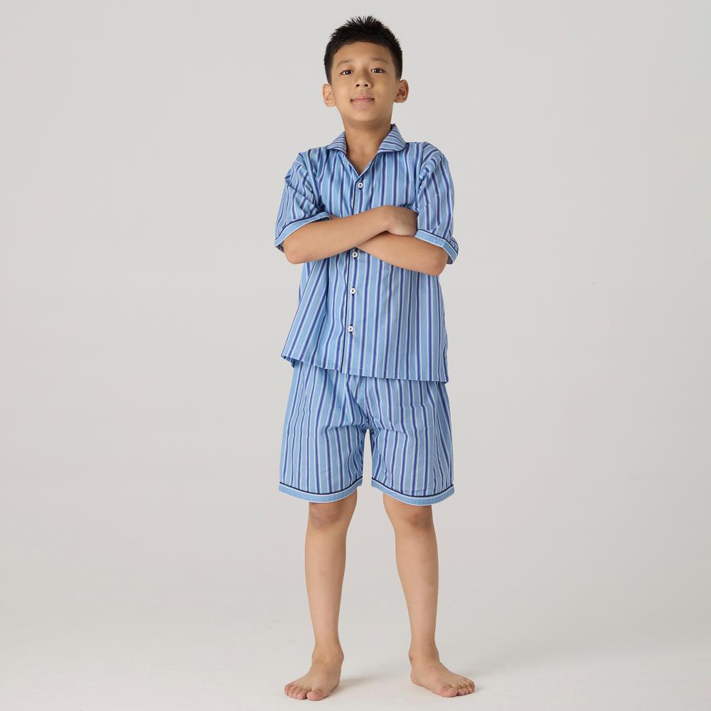 Nautical Striped Shorts Set For Kids