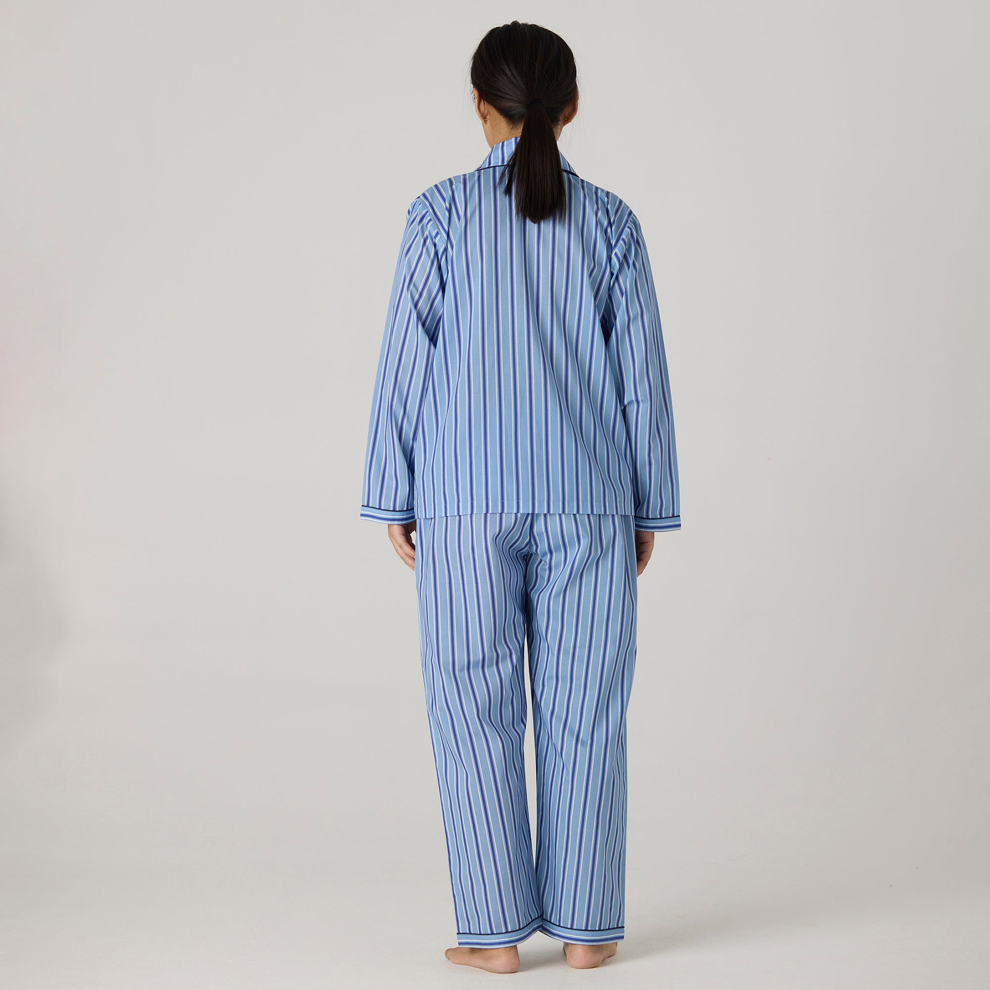 Women Nautical Striped Pajama Set