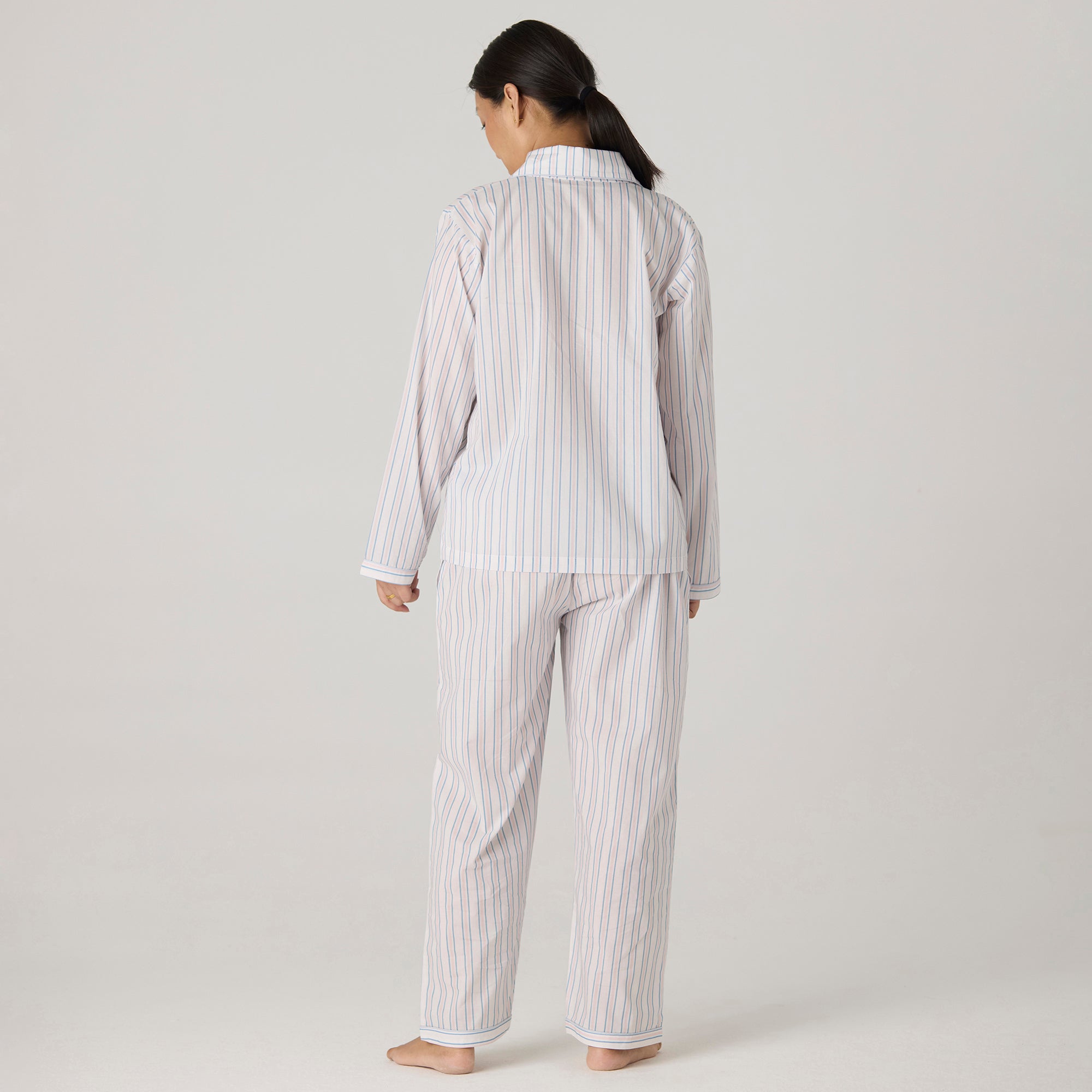 Women Serene Striped Pajama Set