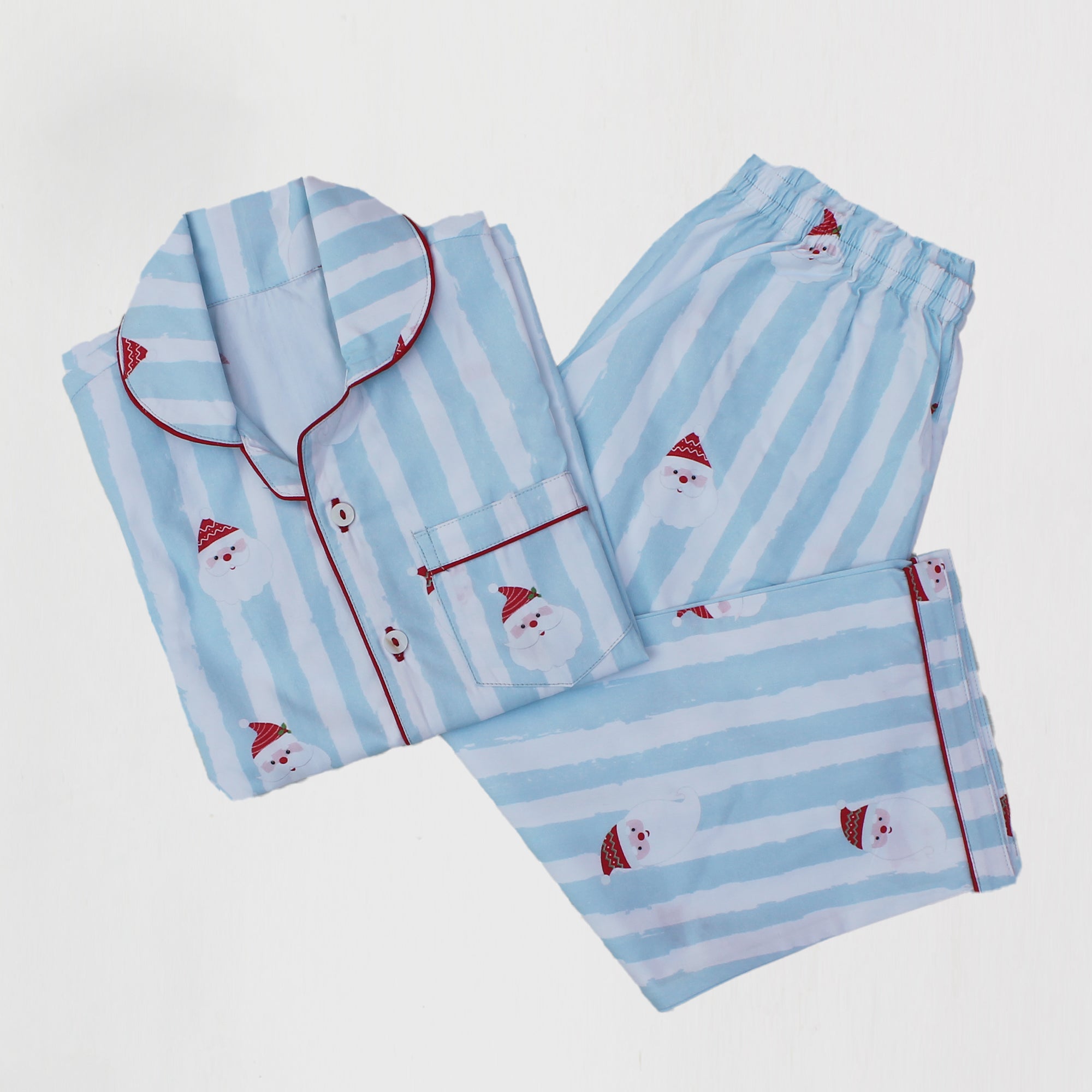 Jolly Striped Pajama Set For Kids