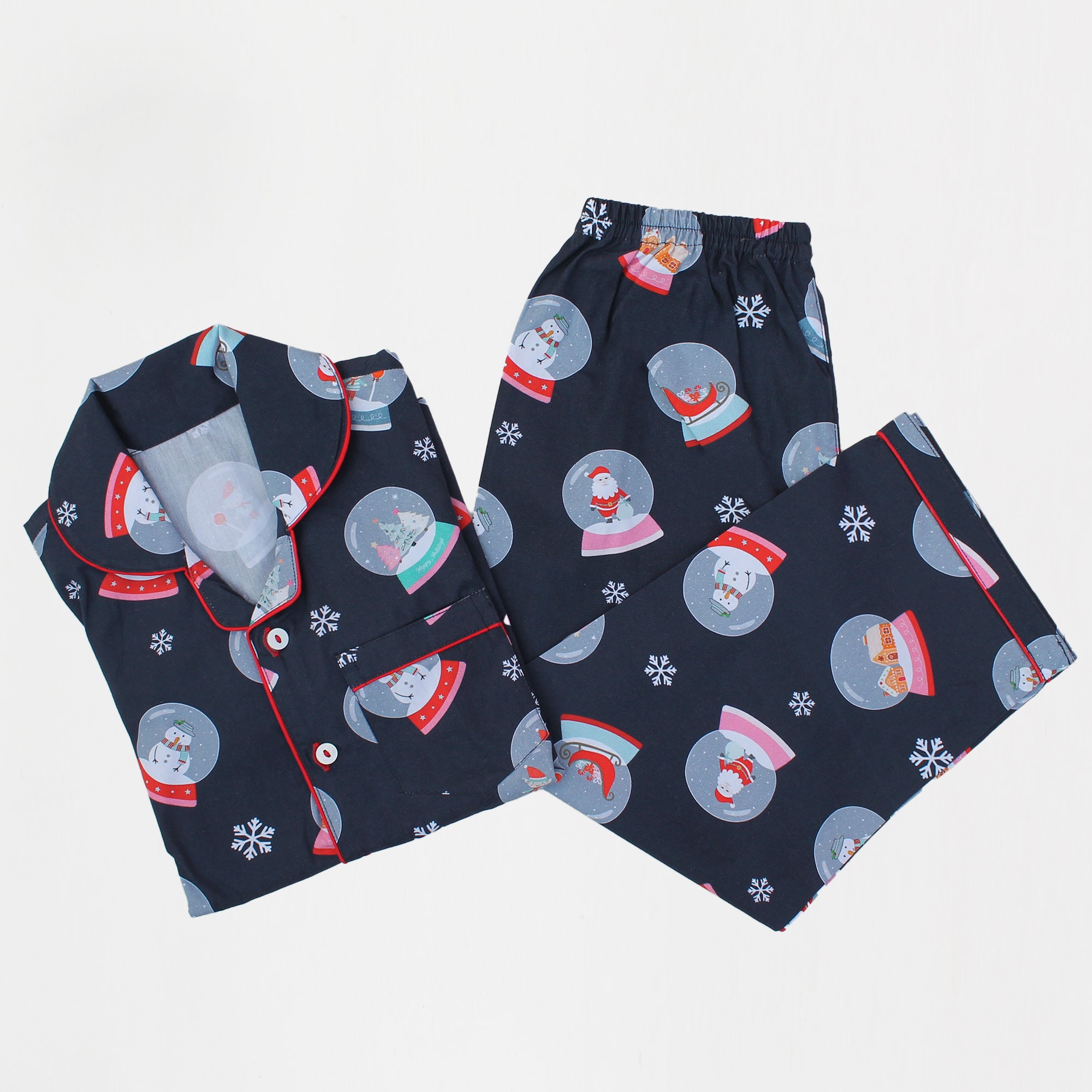 Snowglobes Pajama Set For Kids