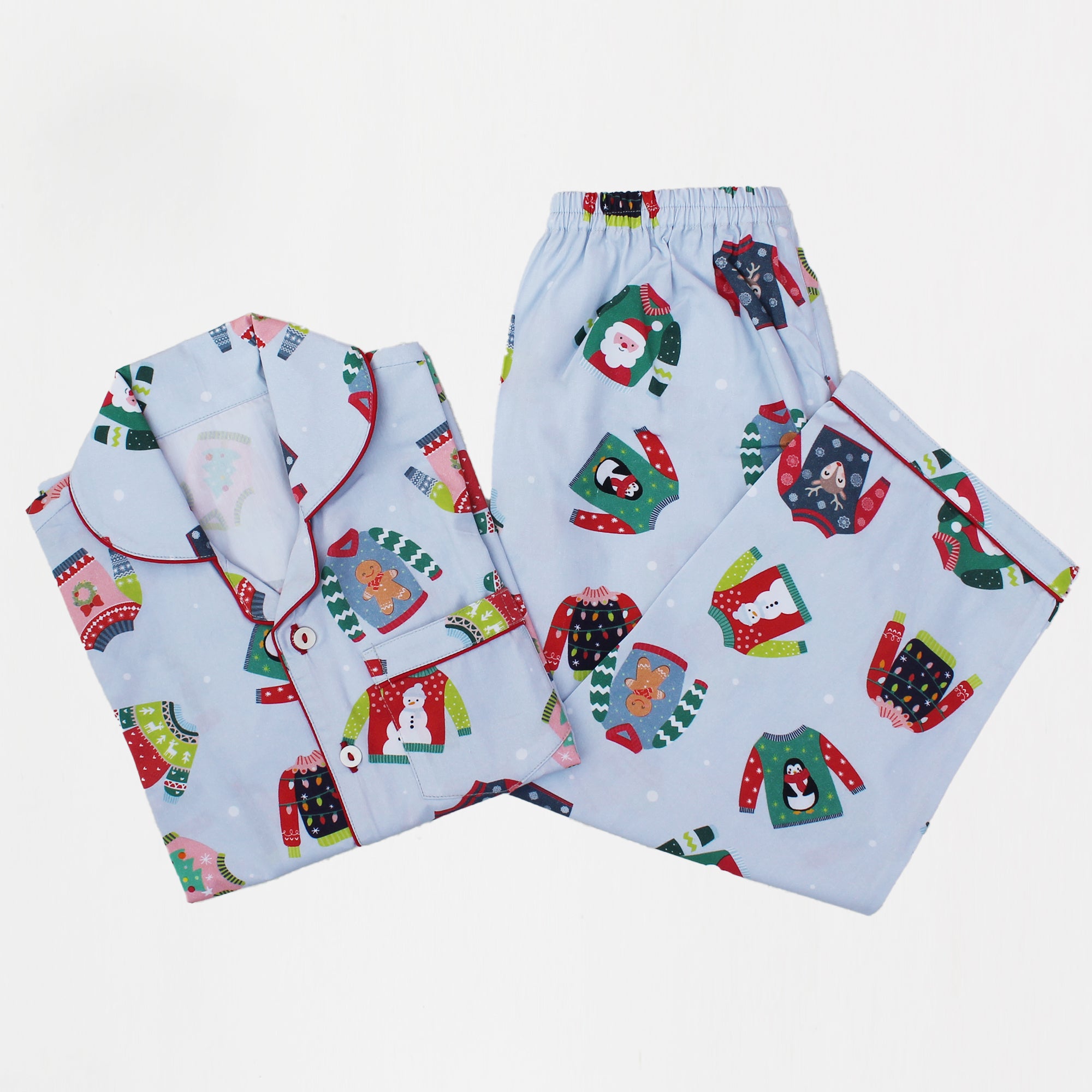 Ugly Sweaters Pajama Set For Kids