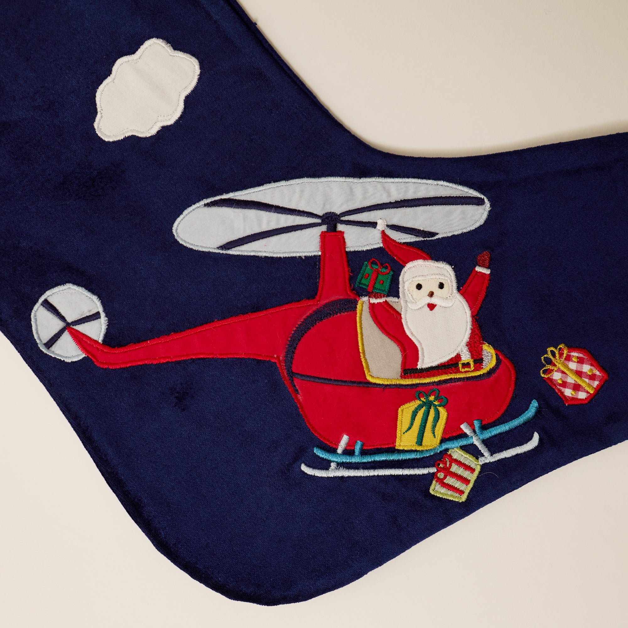 Santa's Copter Stocking