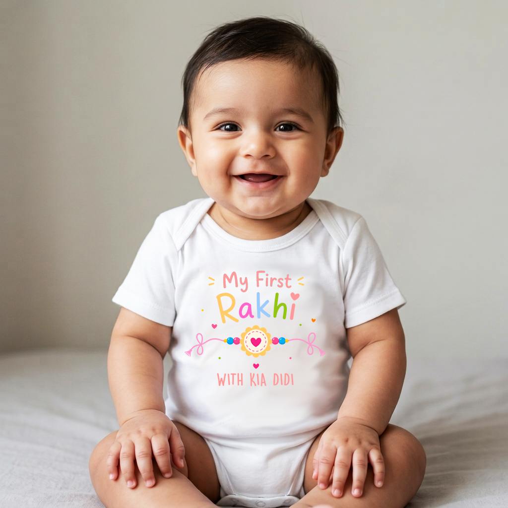 My First Rakhi With Didi or Bhaiya Outfit - Multicolour
