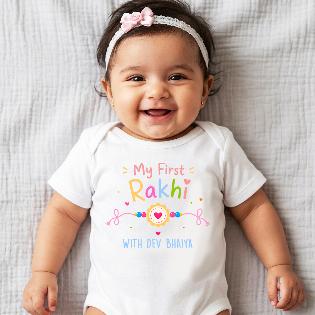 My First Rakhi With Didi or Bhaiya Outfit - Multicolour
