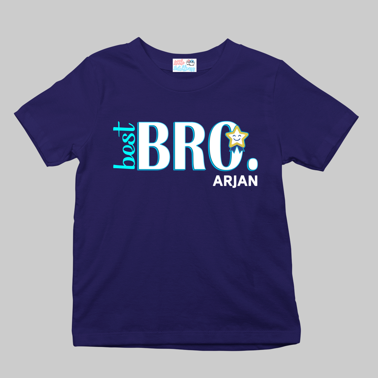Best Bro & Sis Personalised Rakhi Outfit - Navy Blue