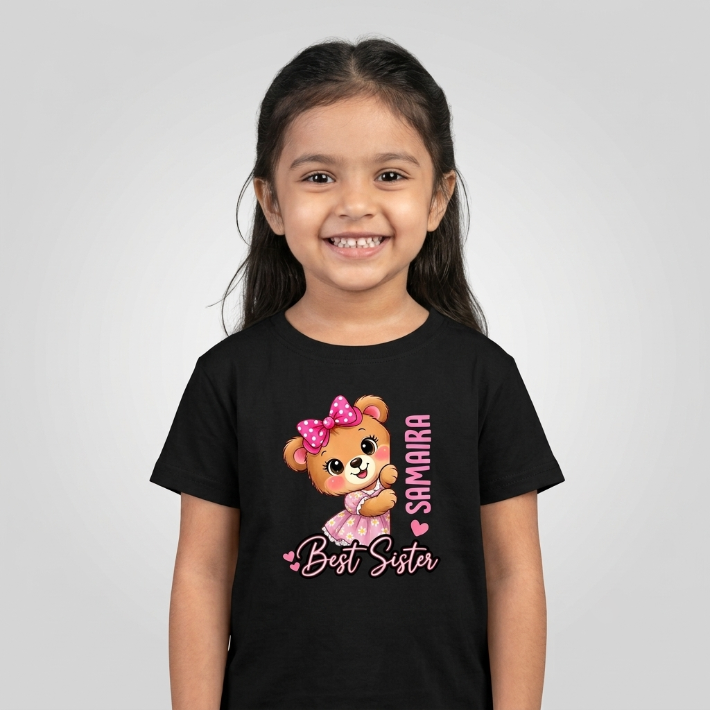 Best Brother & Sister Teddy Bear Rakhi Outfit - Black
